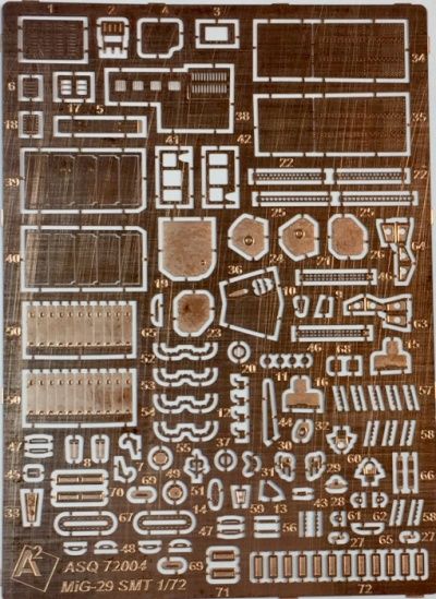 ASQ72004 - Mikoyan MiG-29 SMT Exterior Photo etched set  - 1:72