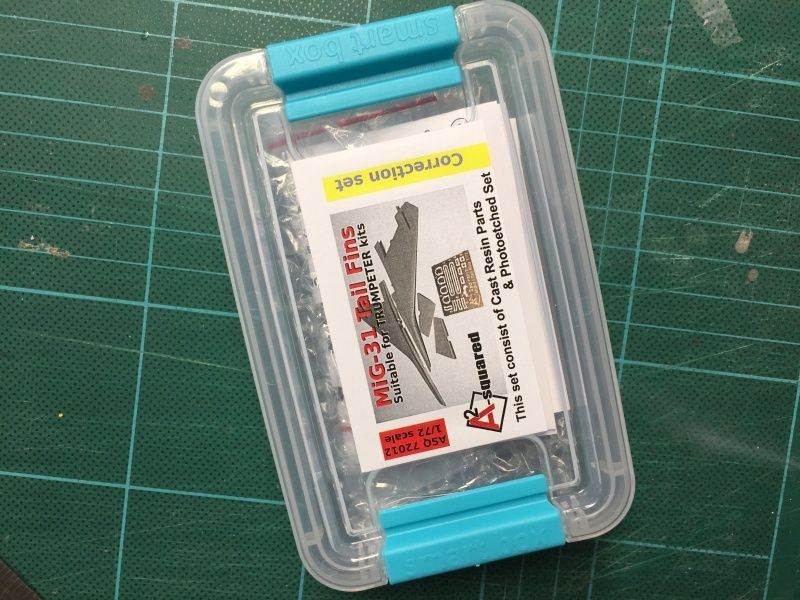 ASQ72012 - MiG-31 correct Tail Fins for Trumpeter kits, resin+p/e - 1:72