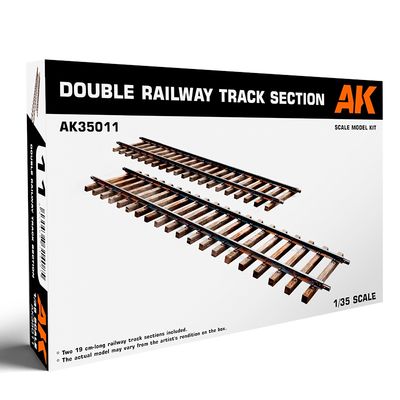 AK35011 - Double Railway Track Section - 1:35