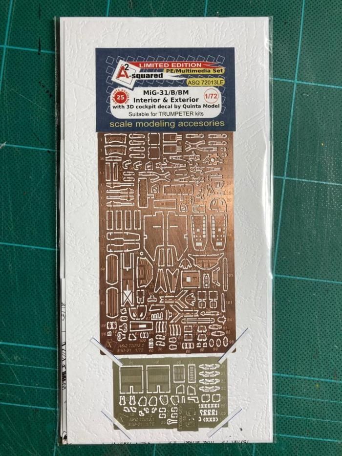 ASQ72013LE - MiG-31 PE set with Quinta 3D decals for Trumpeter kits - 1:72