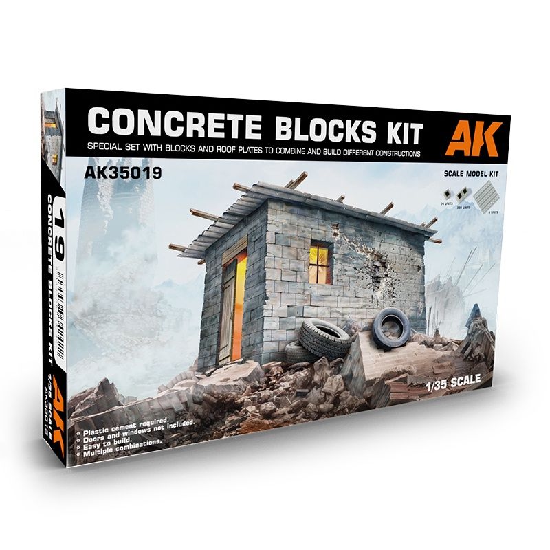 AK35019 - Concrete Blocks Kit - 1:35