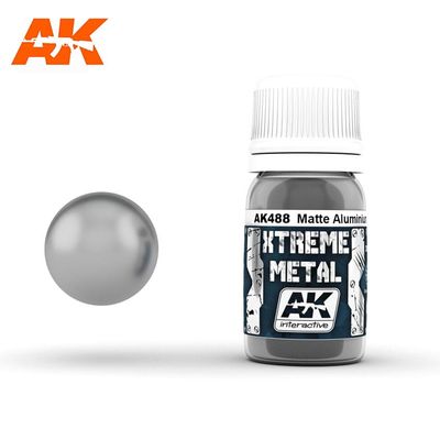 AK488 - XTREME METAL - Matte Aluminium - 30ml