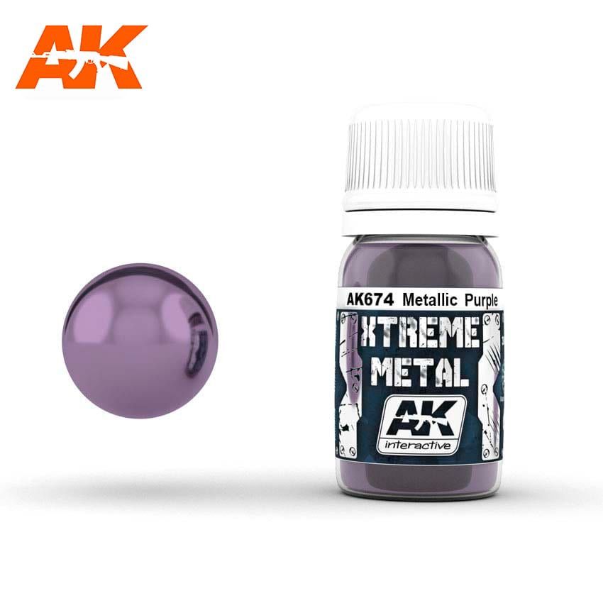 AK674 - XTREME METAL - Metallic Purple - 30ml