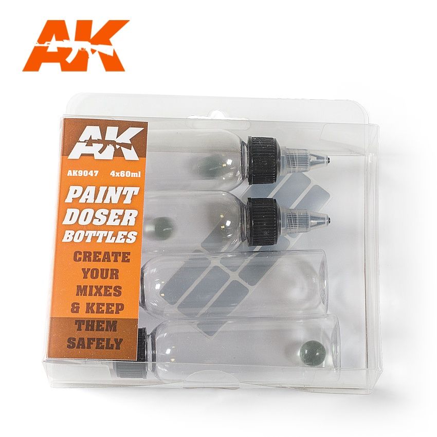 AK9047 - Paint Doser Bottles - 4x60ml