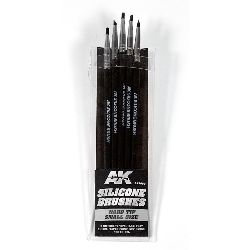 AK9087 - Silicone Brushes Hard Tip Small (5 Silicone Pencils)