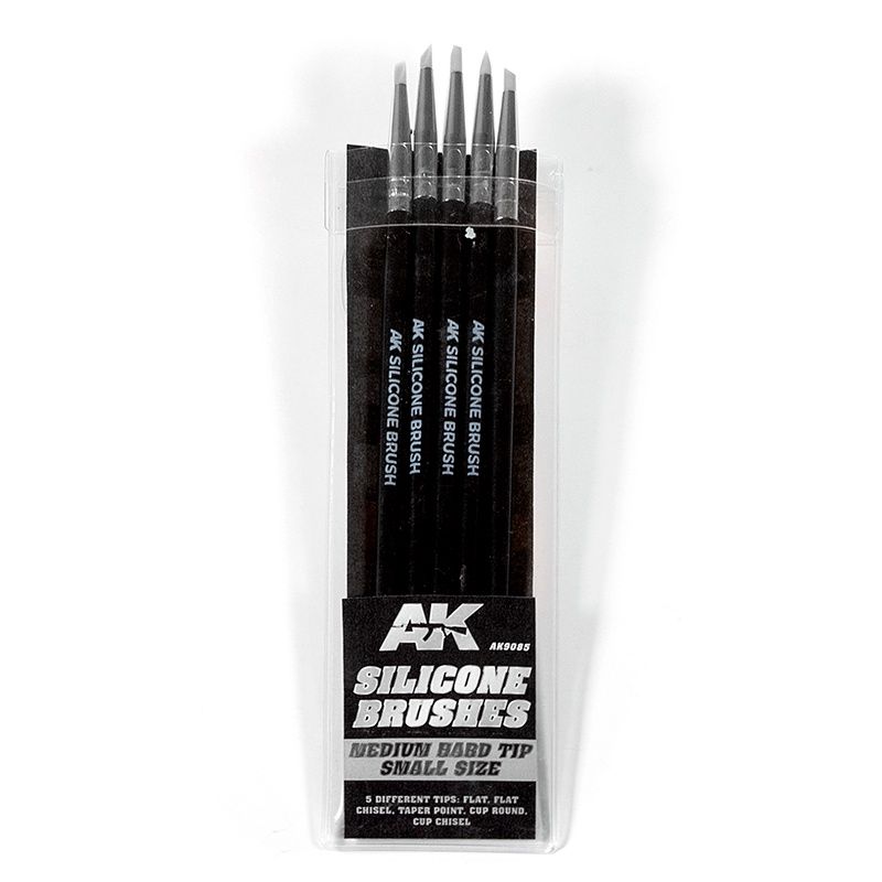 AK9085 - Silicone Brushes Medium Tip Small (5 Silicone Pencils)