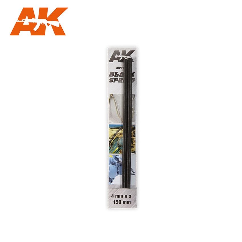 AK9187 - Black Spring - 4mm