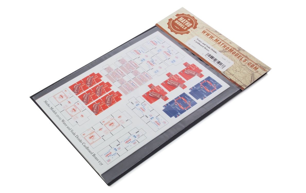 35013 - Cardboard Boxes - water and soda drinks - 1:35