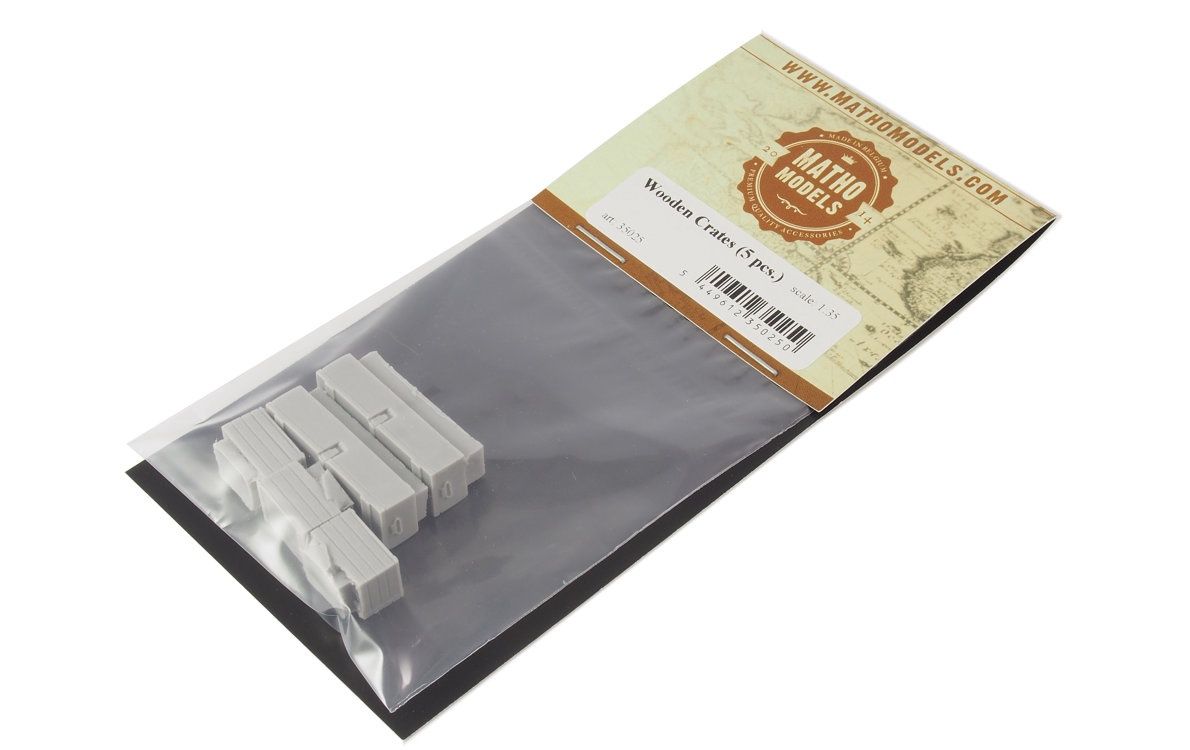 35025 - Wooden Crates (5 pcs.) - 1:35
