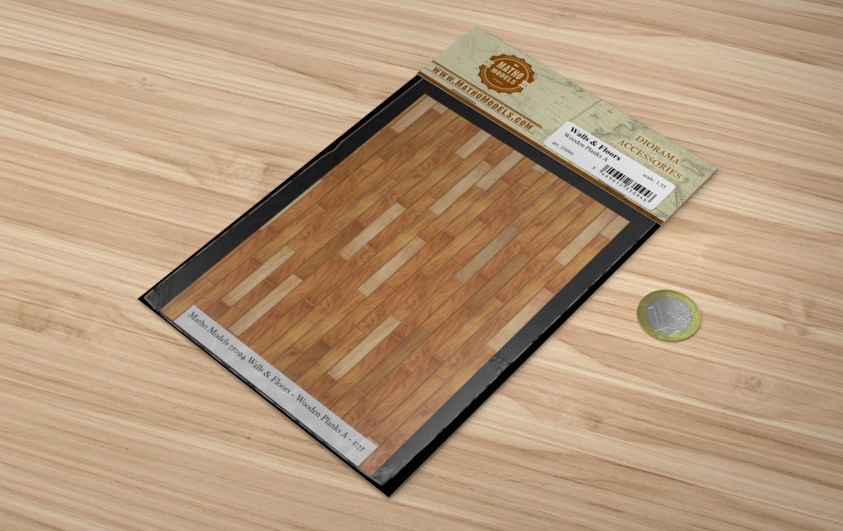 35094 - Walls &amp; Floors - Wooden Planks A - 1:35