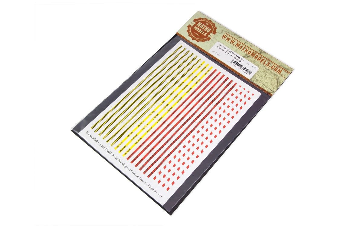 35108 - Double Sided Warning and Caution Tape A - English - 1:35
