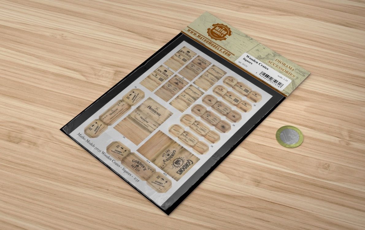 35131 - Wooden Crates: liquors - 1:35