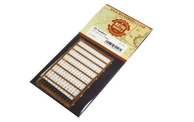 80006 - PE Numbers: 1,5 - 2,0 - 2,5 - 3,0mm - all scales