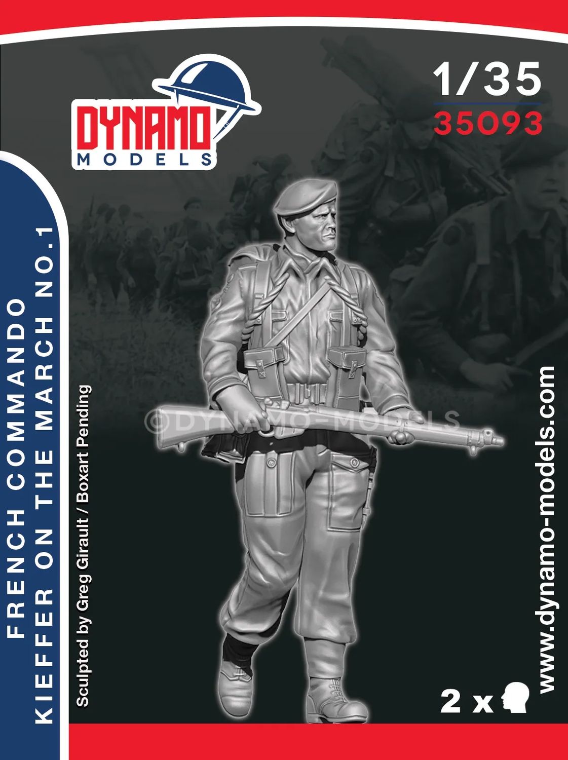 35093 - French Commando Kieffer Marching No.1 - 1:35