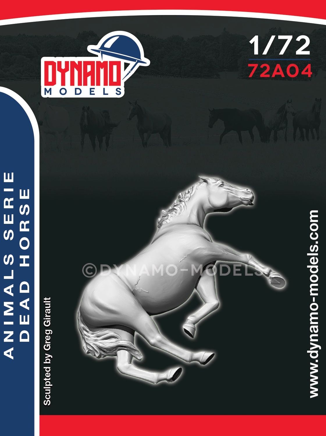 72A04 - Animals Serie - Dead Horse - 1:72