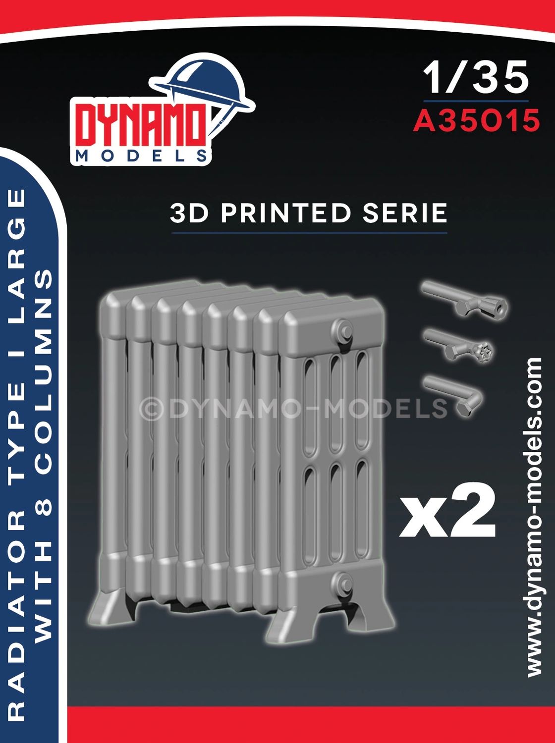 A35015 - Radiator Type I Large with 8 Columns - 1:35