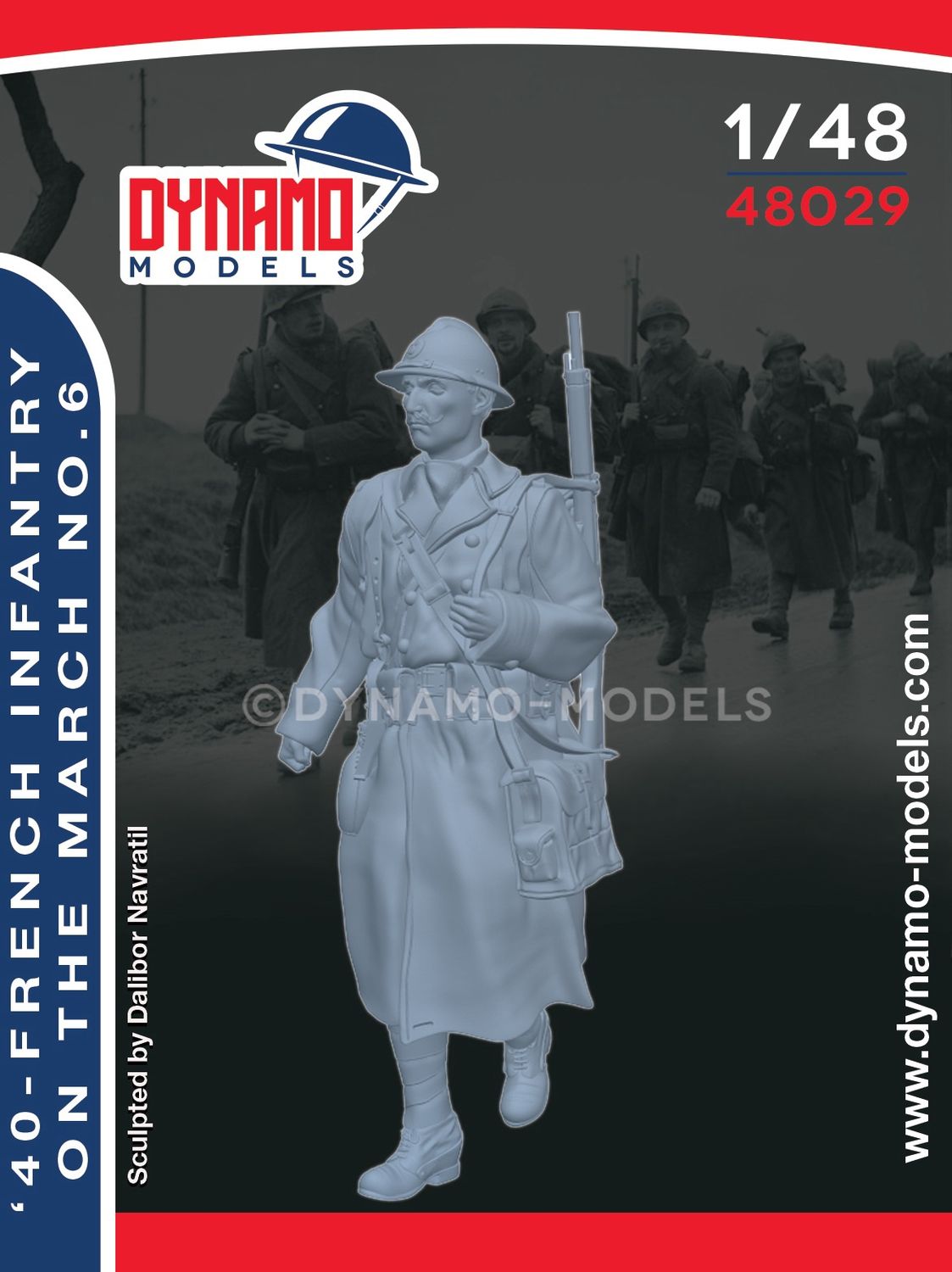 48029 - '40 - French Infantry On The March No.6 - 1:48