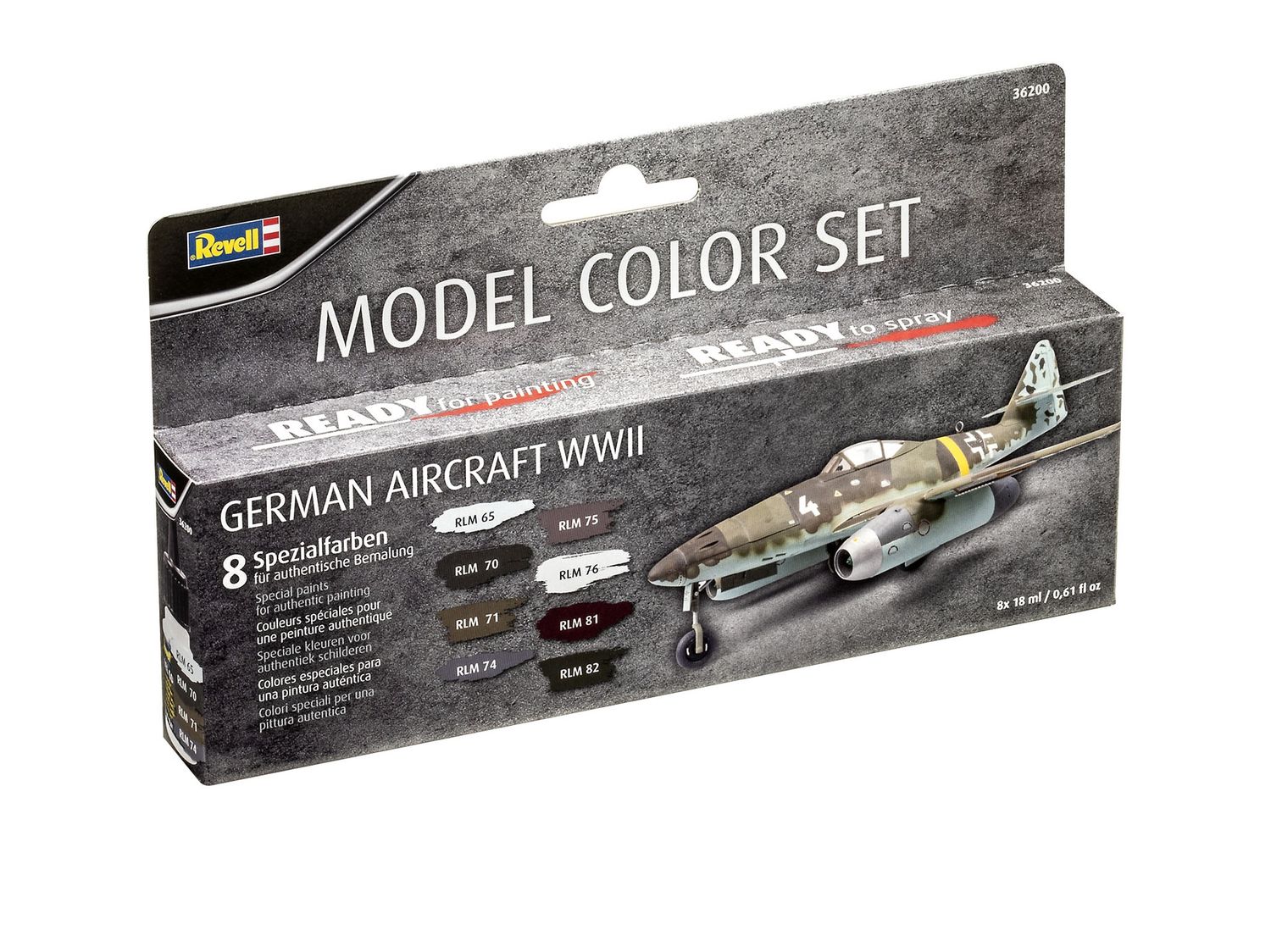 36200 - Model Color Set - German Aircraft WWII - 8x18ml