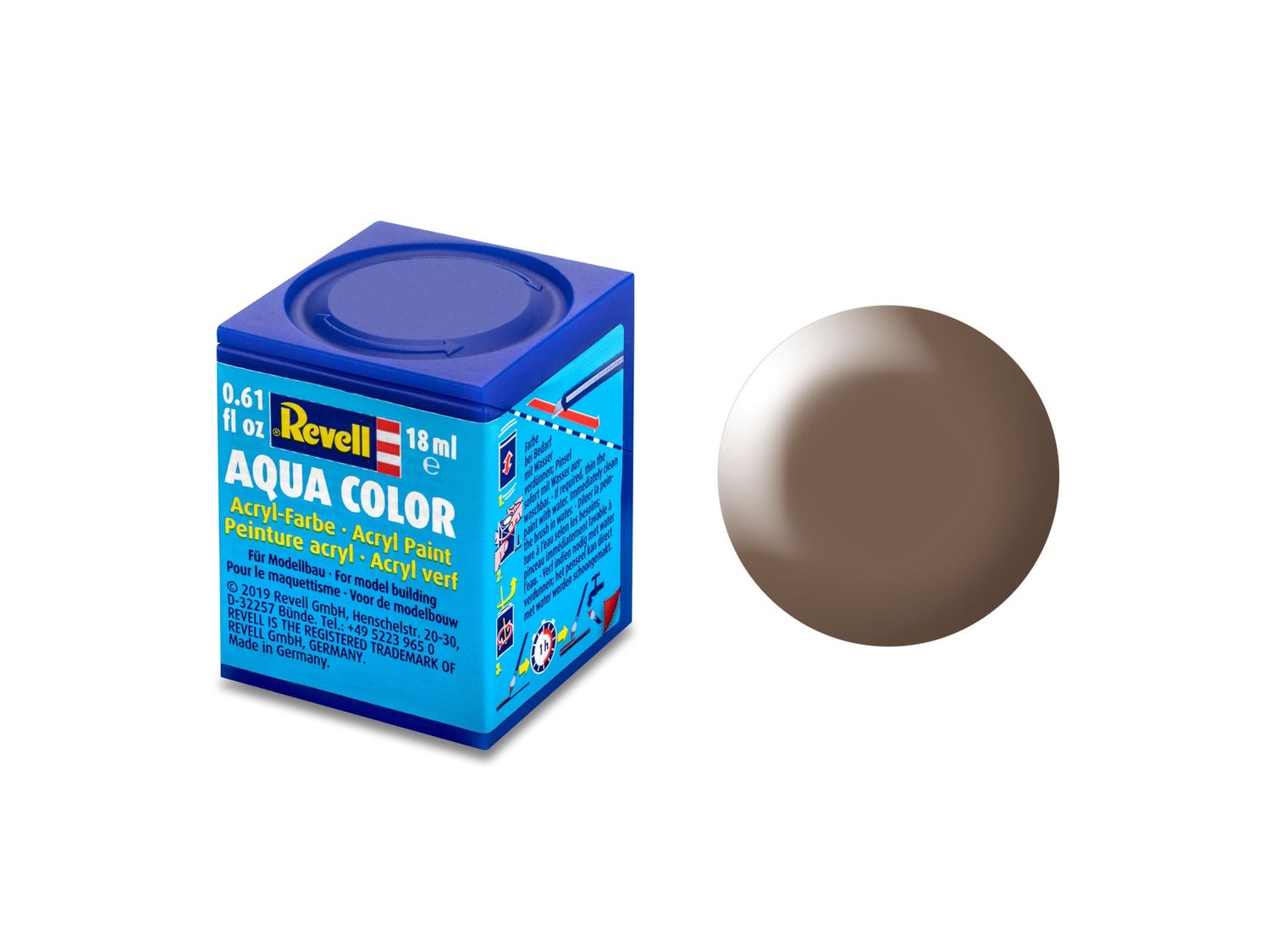 36381 - Aqua Color bruin, zijdemat - 18ml