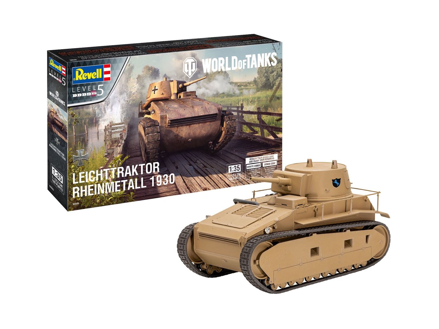 03506 - Leichttraktor Rheinmetall 1930 "World of Tanks" - 1:35