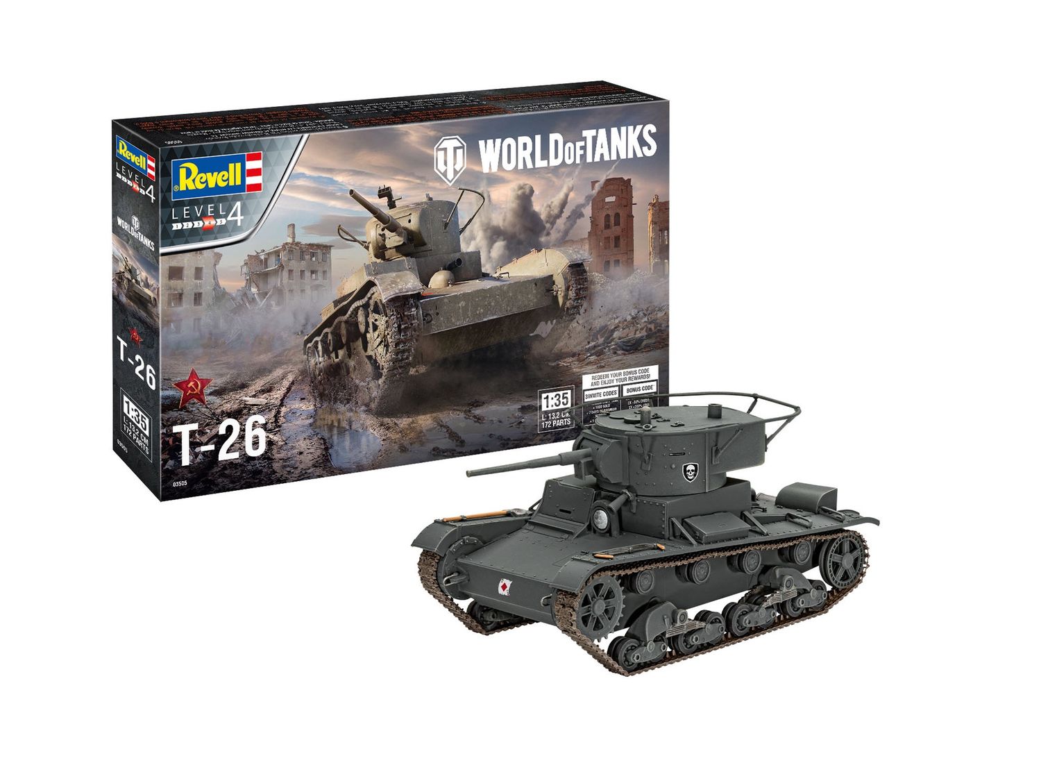 03505 - T-26 "World of Tanks" - 1:35