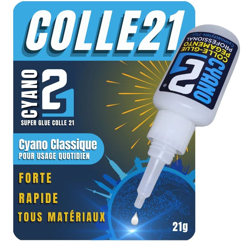 COL21-21 - Cyano 21 - Super Glue Cyanoacrylate - 21gr
