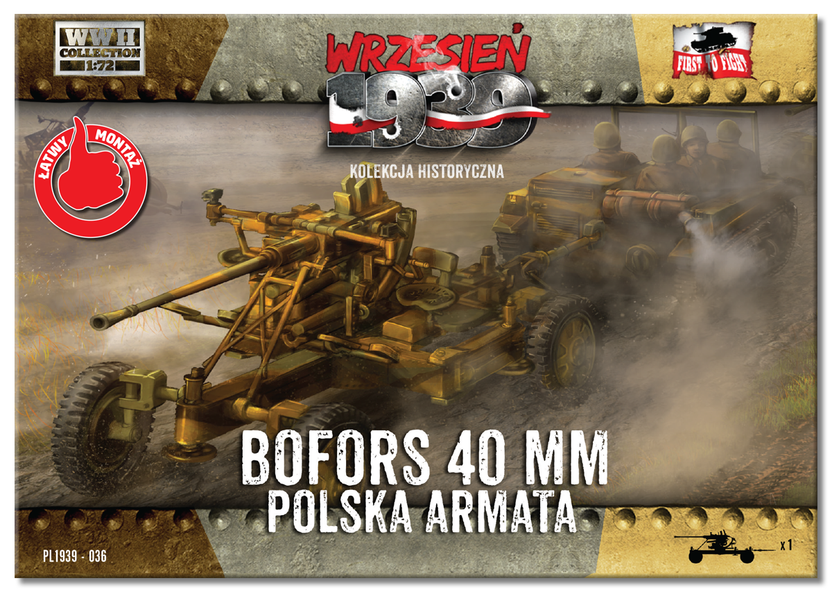 PL1939-036 - Polish Bofors 40mm Anti Aircraft Gun - 1:72