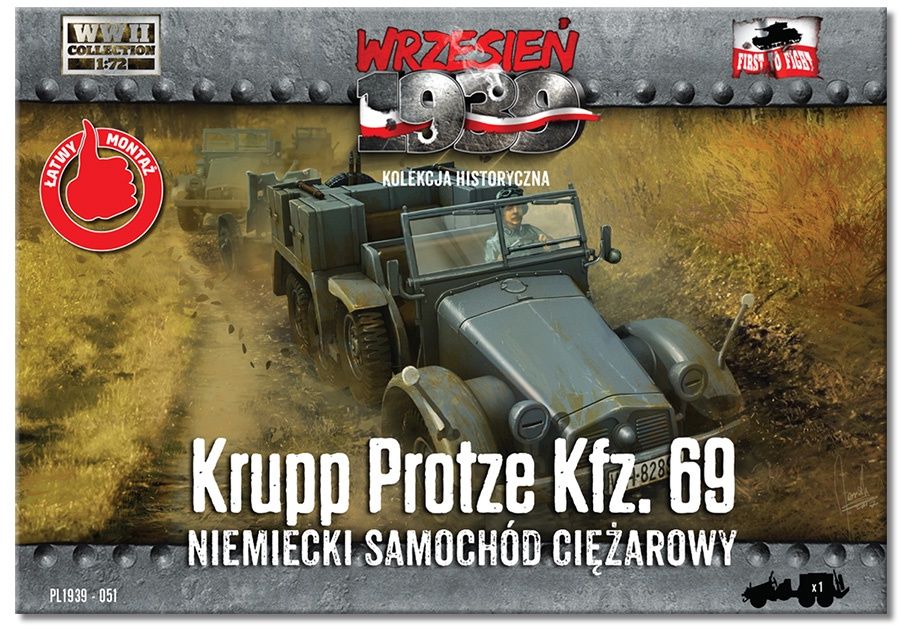 PL1939-051 - Krupp Protze Kfz.69 - German Truck - 1:72
