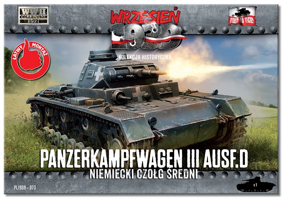 PL1939-073 - PzKpfw III Ausf. D - German Medium Tank - 1:72