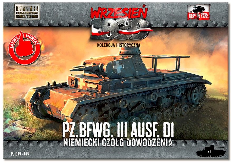 PL1939-075 - Pz.BfWg III Ausf.D1 - German Medium Tank - 1:72