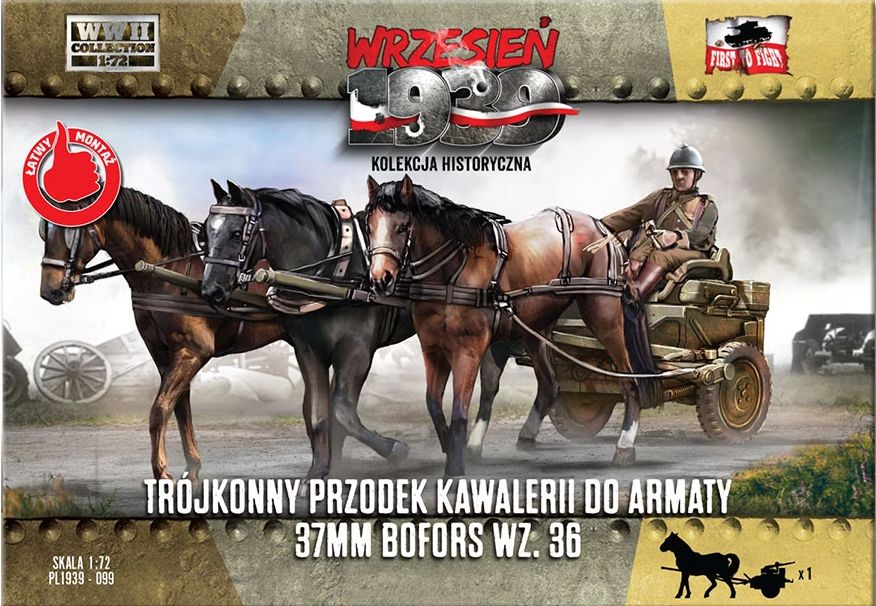 PL1939-099 - 3-Horse Limber for Bofors 37mm AT-gun wz.36 - 1:72