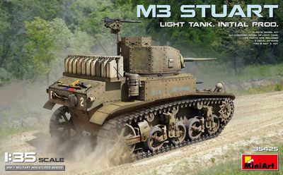 35425 - M3 Stuart Light Tank, Initial Prod. - 1:35