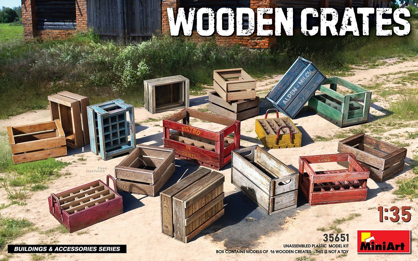 35651 - Wooden Crates - 1:35
