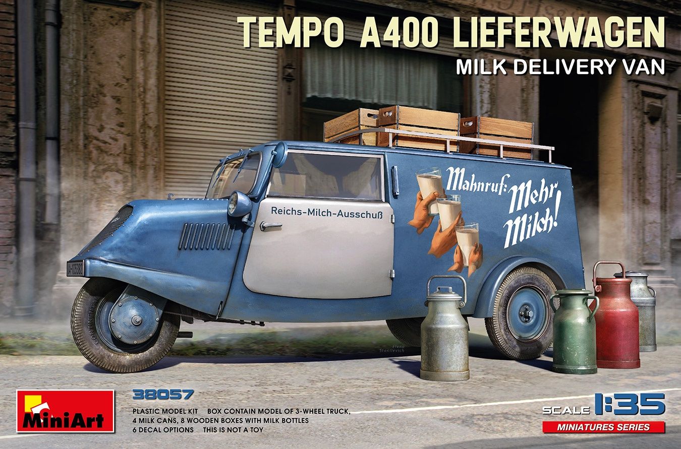 38057 - Tempo A400 Lieferwagen. Milk Delivery Van - 1:35