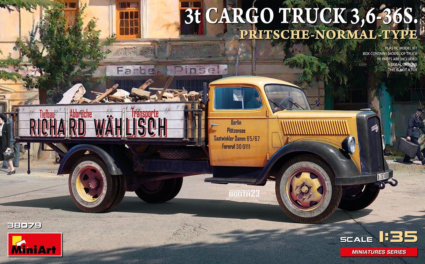 38079 - 3T Cargo Truck 3,6-36S. Pritsche-Normal-Type - 1:35