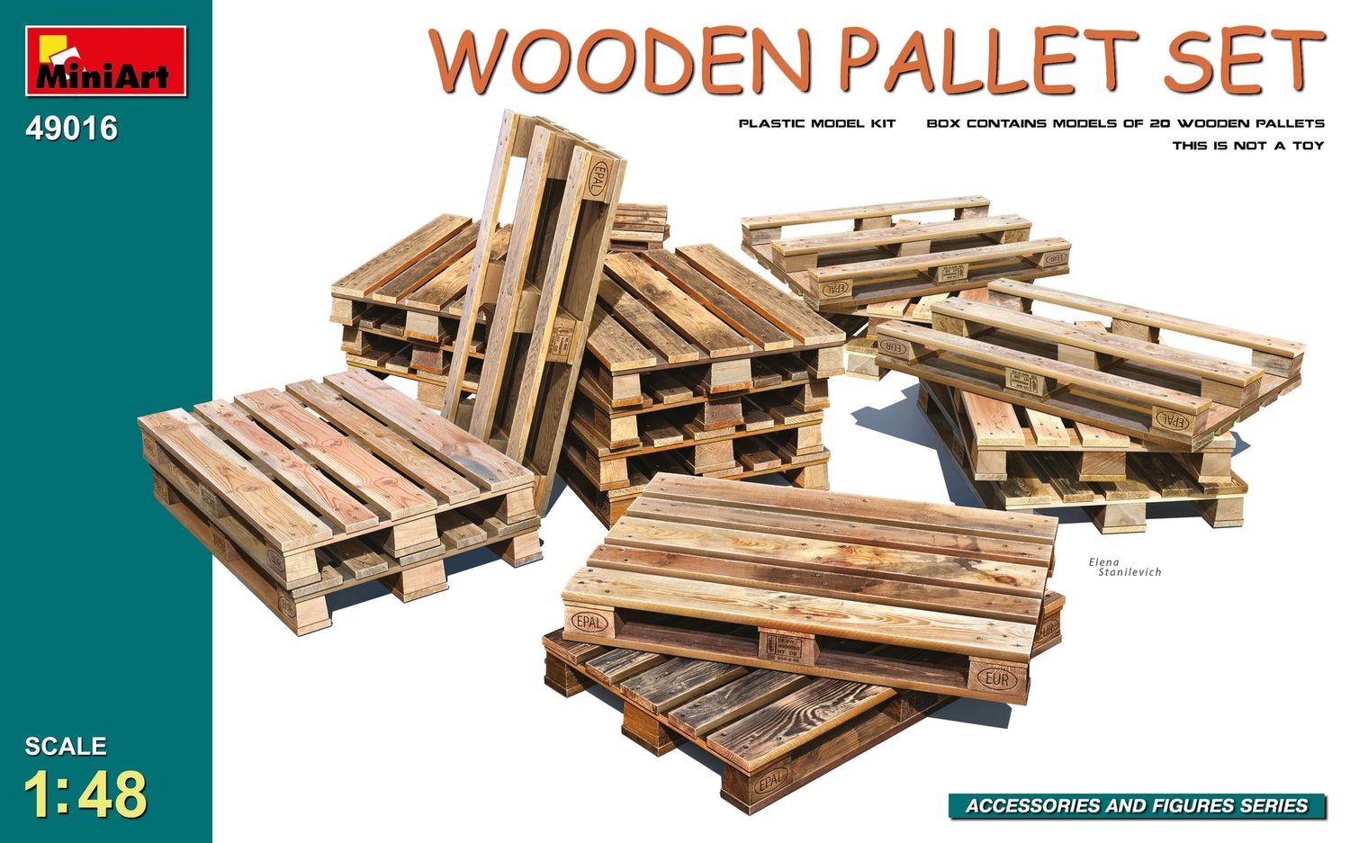 49016 - Wooden Pallet Set - 1:48