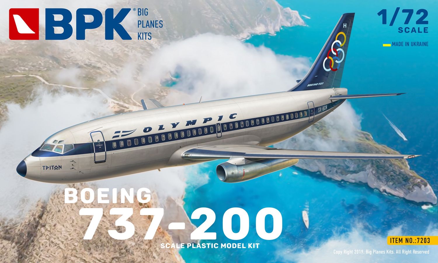 7203 - 737-200 Olympic - 1:72