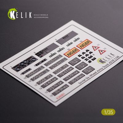 K35001 - Kamaz 4310 interior and exterior 3D decals for any kit - 1:35