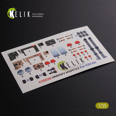 K35028 - HMMWV M1097   3D Decal for ICM kit  - 1:35
