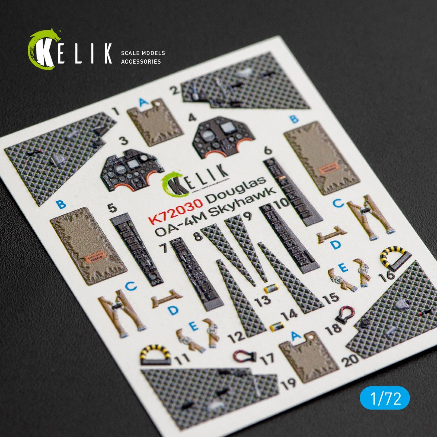 K72030 - OA-4M "Skyhawk" interior 3D decals for Fujimi/Hobby 2000 kit  - 1:72