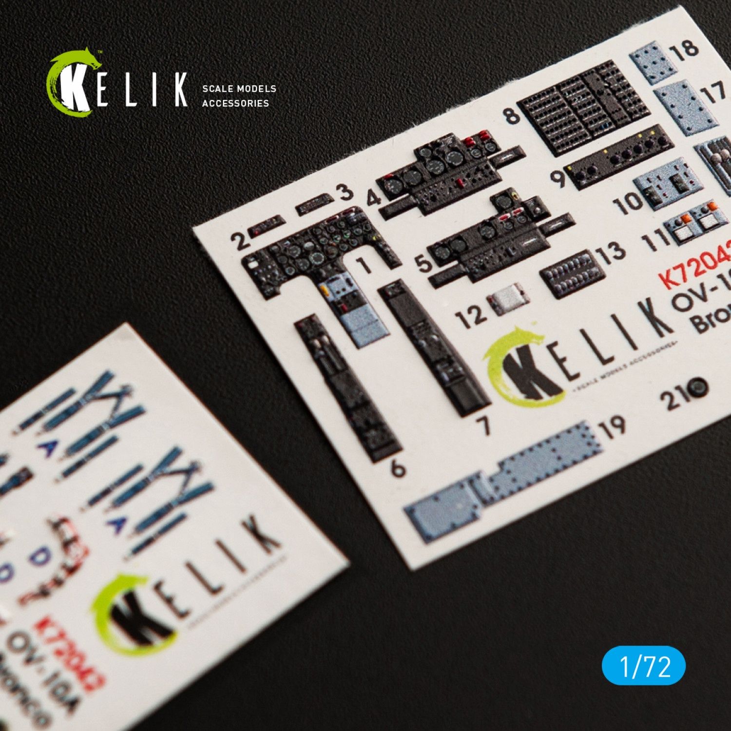 K72042 - OV-10A "Bronco" interior 3D decals for ICM kit - 1:72