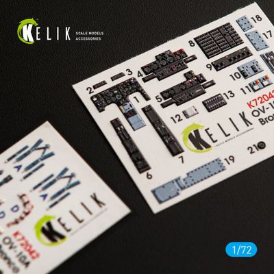 K72042 - OV-10A "Bronco" interior 3D decals for ICM kit - 1:72