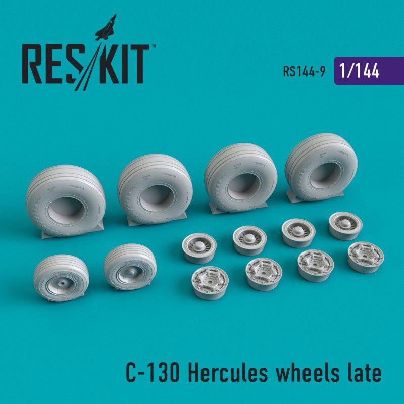 RS144-0009 - C-130 Hercules wheels late - 1:144
