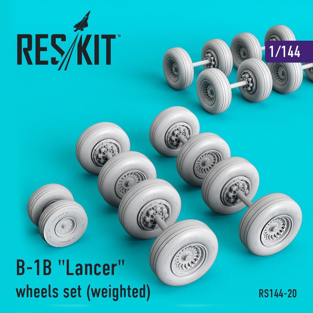 RS144-0020 - B-1B &quot;Lancer&quot; wheels set (weighted) - 1:144