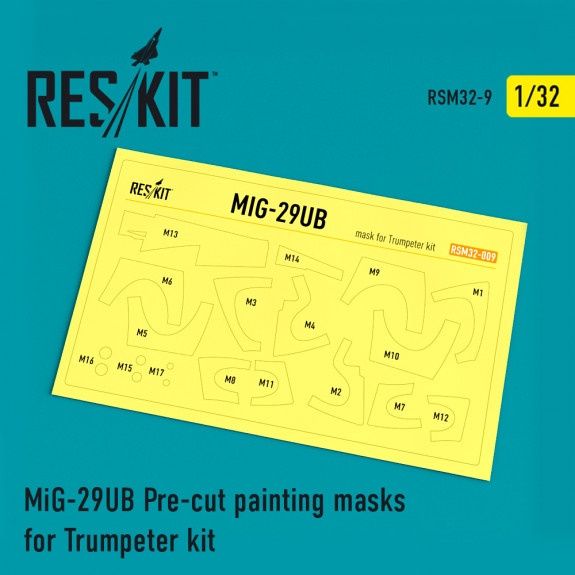 RSM32-0009 - MiG-29UB Pre-cut painting masks for Trumpeter kit - 1:32