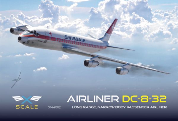 X144002 - DC-8-32 SwissAir - 1:144
