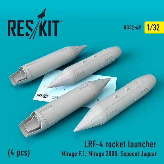 RS32-0049 - LRF-4 rocket launcher (4 pcs) - 1:32