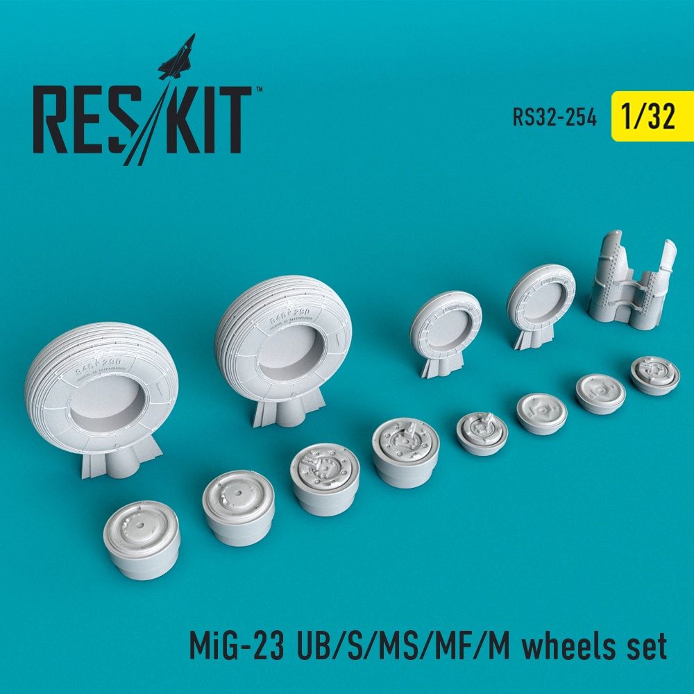 RS32-0254 - MiG-23 (UB/S/MS/MF/M) wheels set - 1:32
