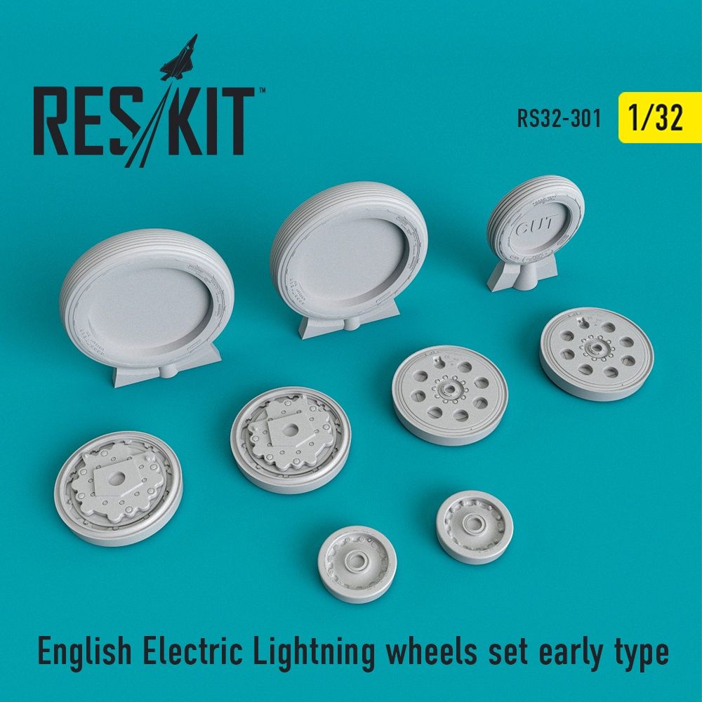 RS32-0301 - English Electric Lightning wheels set early type (1/32) - 1:32