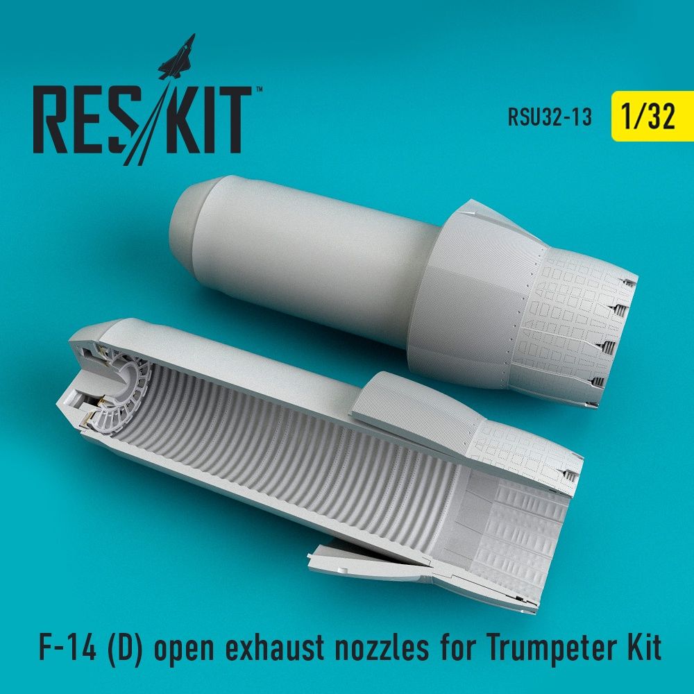 RSU32-0013 - F-14 (D) open exhaust nozzles for Trumpeter Kit - 1:32